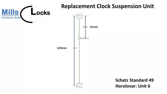 Schatz Standards 49 (Unit 6) Horolovar Anniversary Clock 400 Day Suspension Unit