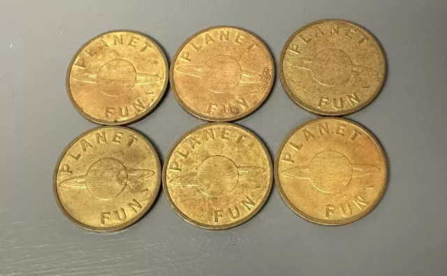 Planet Fun Arcade Token Coin Video Game Read Description
