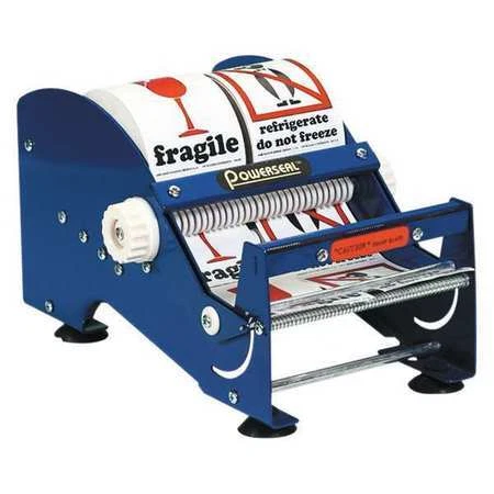 PARTNERS BRAND SL9506 Table Top Label Dispenser, 6", Blue, 1 Each