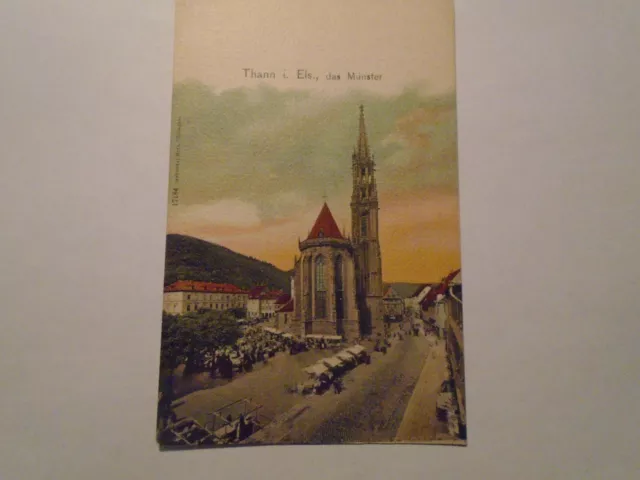 CPA Alsace Thann la Collégiale 1900