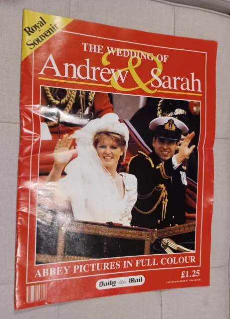 Daily Mail Souvenir, Royal Wedding July 24 1986 Prince Andrew & Sarah Ferguson