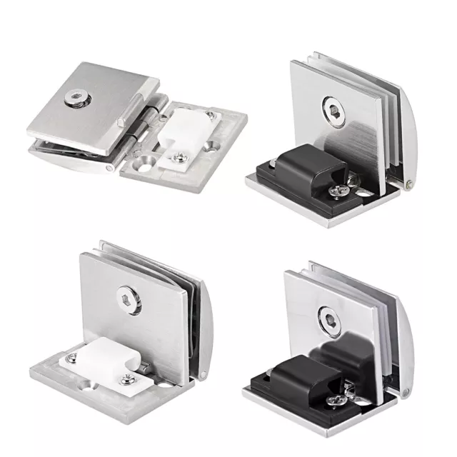 Glass Door Hinge Cupboard Showcase Cabinet Door Hinge Glass Clamp，Zinc Alloy