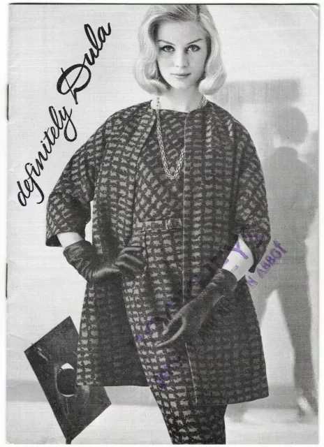 Vintage Dula Models Booklet Women's Fashion Clothing Beautiful Models London