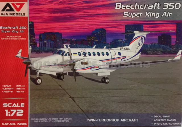 A&A models 7226 Beechcraft 350 Super King Air - 1/72 model kit