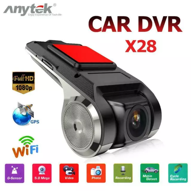 HD Dashcam Kamera  DVR ADAS G-Sensor Recorder USB Kamera für alle Android Navi 3