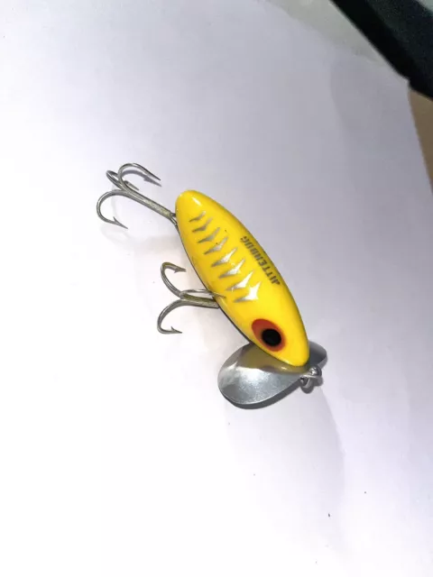 🎣 VINTAGE FRED ARBOGAST JITTERSTICK Jitterbug Rare Yellow FISHING LURE  (3”inch) $185.00 - PicClick