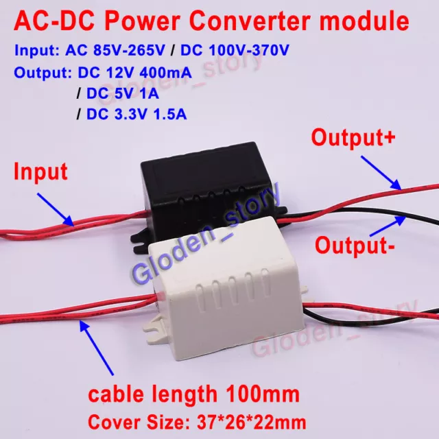 Mini AC-DC Converter AC 110V 220V 230V to DC 3.3V 5V 12V Power Supply Switching