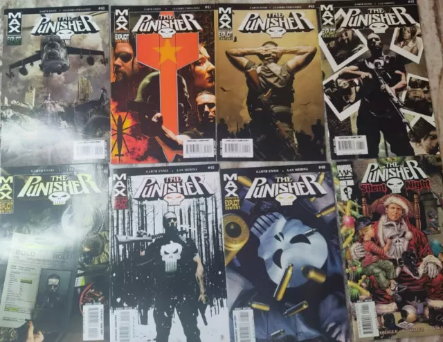 The Punisher #40-46 & One Shot Silent Night Marvel 2007 Comics