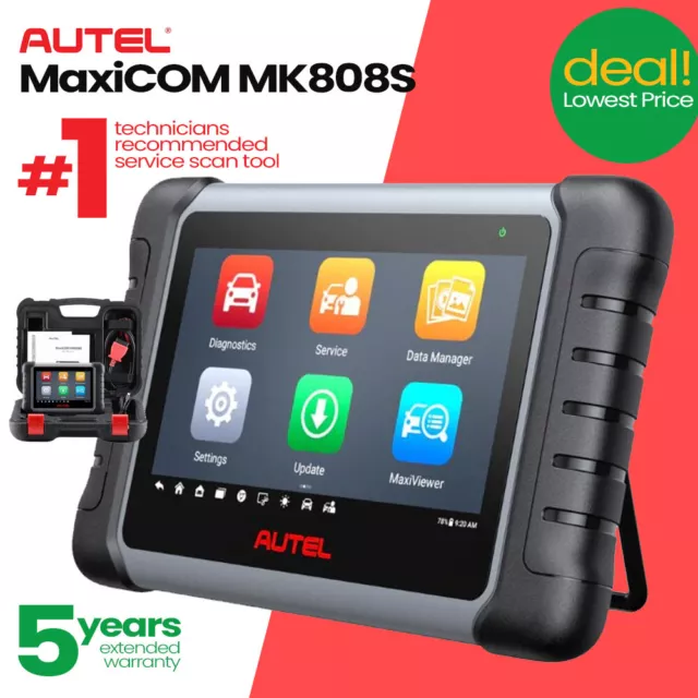 2024 Autel MaxiCOM MK808S PRO MX808S Bidirection Car Diagnostic Scanner Tool