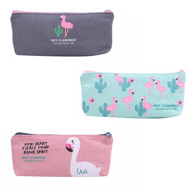 Portapenne banchetto astuccio bella borsa per penna in tela portatile 3 pz