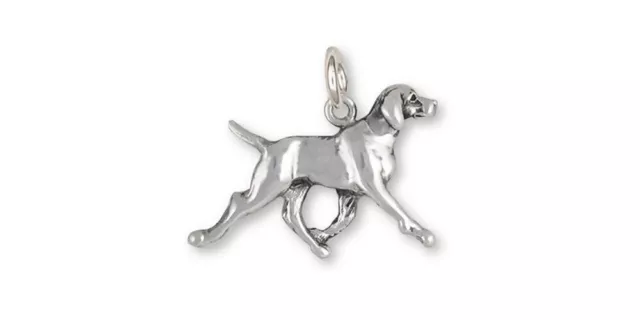 Vizsla Charm Jewelry Sterling Silver Handmade Dog Charm VZ6-C