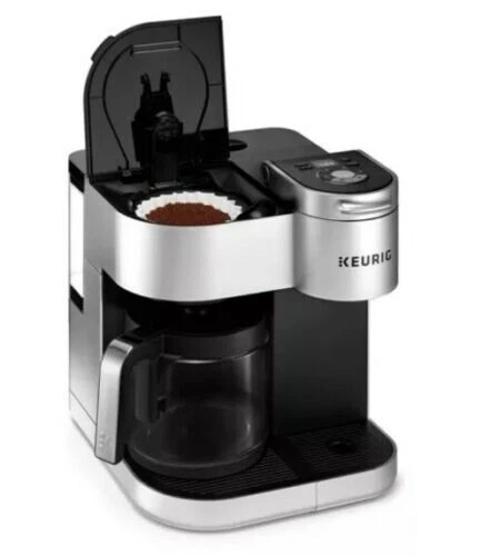 Keurig - K Duo Special Edition Single Serve K-Cup Pod Coffee Maker Silver