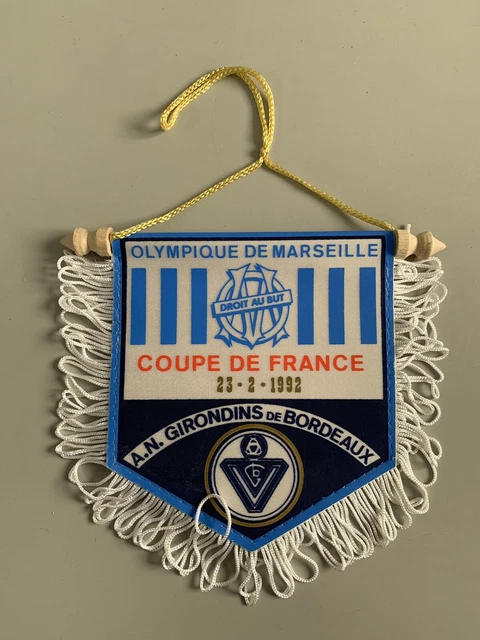 Fanion OM Marseille - Olympiakos Piraeus - Coupe 94-95 - Vintage Football