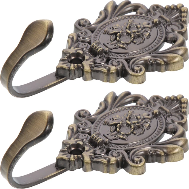 2 Pcs Curtain Holdbacks Hooks Wall Rustic Decor Home Buckle