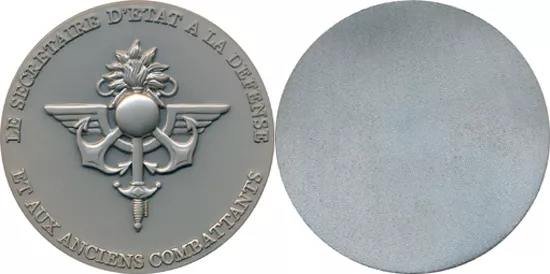 Secrétaire d’Etat à la Défense, médaille de table 69 millimètres