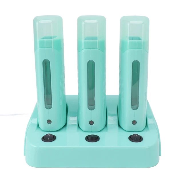 (US Plug 110V)3pcs Roller Wax Warmer Machine Independent Switch Hair Remove AGS