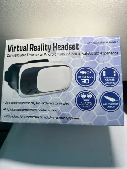 Virtual  Reality Headset,Wireless Gear Model G0391,3D Experience