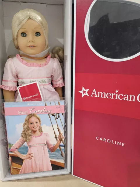 American Girl 18” doll Caroline Abbott with original clothes, book And box.