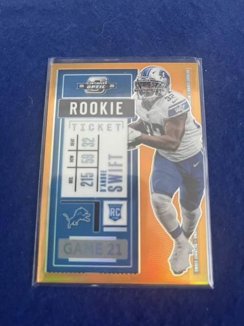 2020 Contenders Optic Orange 4/50 D’andre Swift RC