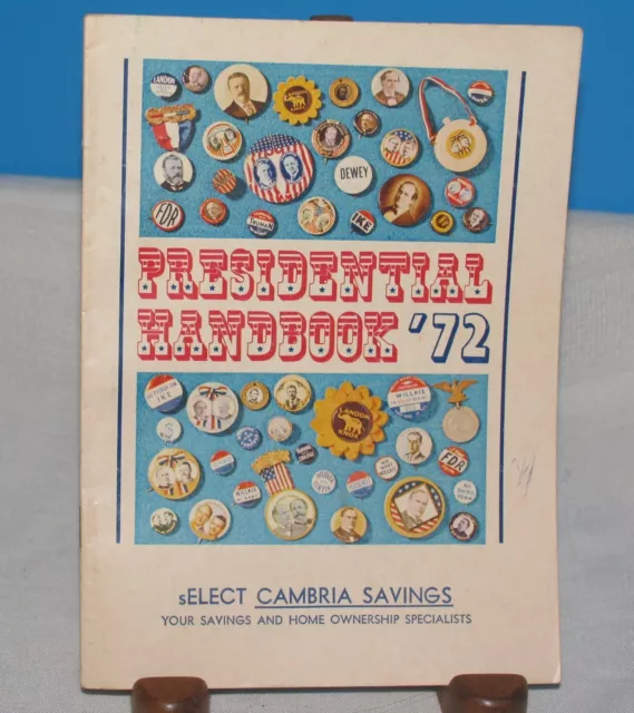 Cambria Savings and Loan Presidential Handbook Historical Stats Charts 1972