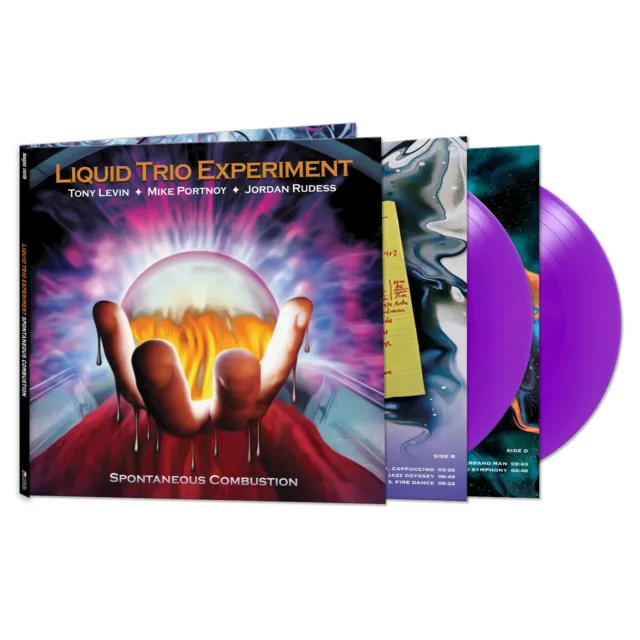 LIQUID TRIO EXPERIMENT - SPONTANEOUS COMBUSTION Purple Vinyl 2 Record Set