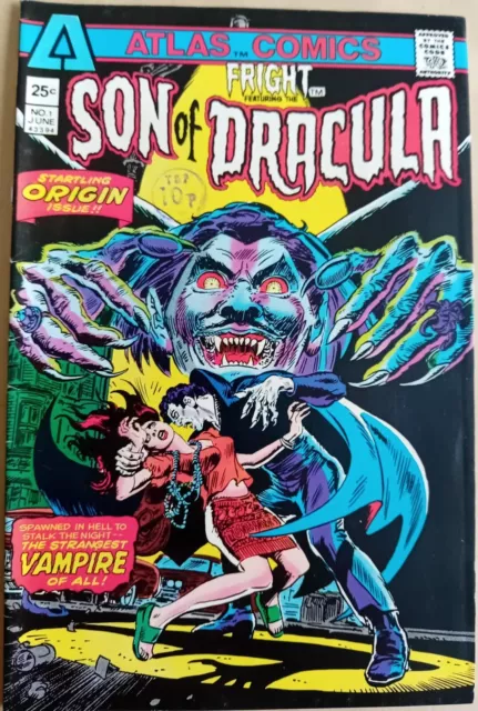 Fright #1 - FN- (5.5) - Atlas Seaboard Comics 1975 - Son Of Dracula appearance