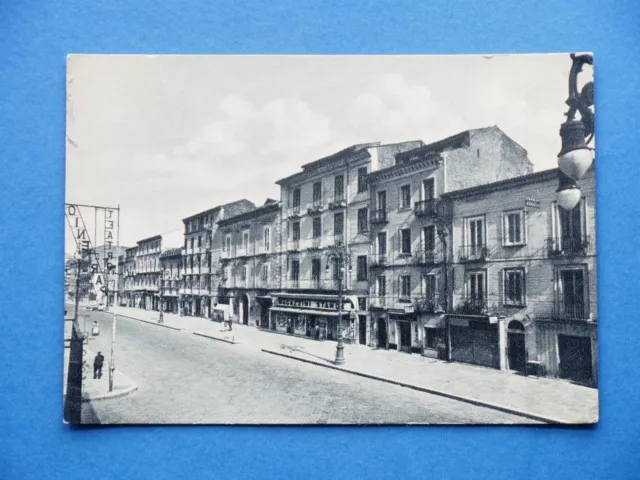 Cartolina Avellino - Corso Vittorio Emanuele 1958