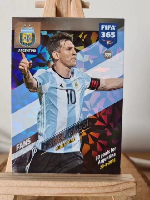 Lionel Messi #339 Argentina Milestone – Panini Adrenalyn XL 2017/18