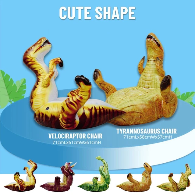 Aprender a sentarse Silla Inflable Dibujos Dibujos Dinosaurios Bebé Sofá Asiento