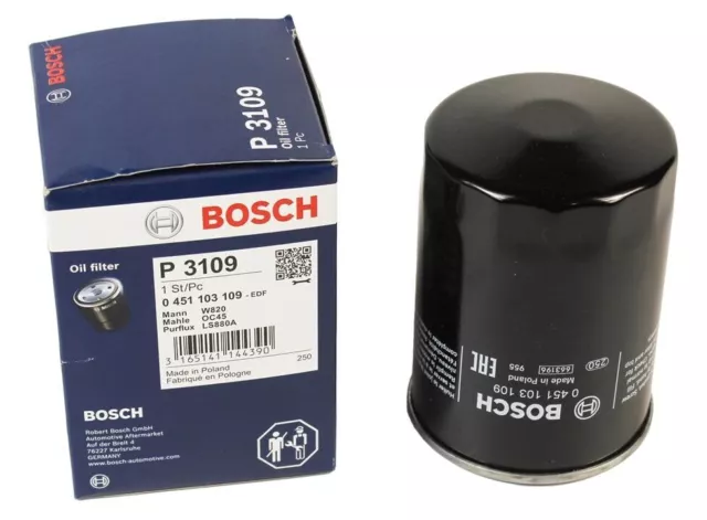 0451103109 Bosch Oil Filter P3109 For Citroen C25 Fiat Ducato 2.5 New