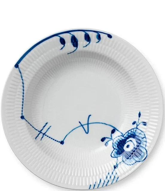 Royal Copenhagen Blue Fluted Mega Rim Soup Bowl #6 NEW without Box