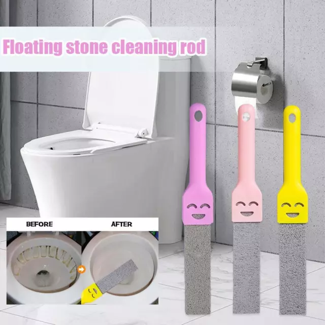 Toilet Pumice Stone Cleaning Brush Stick Bowl Cleaner Removes Dirt Sta T8R8 B2Z8 2