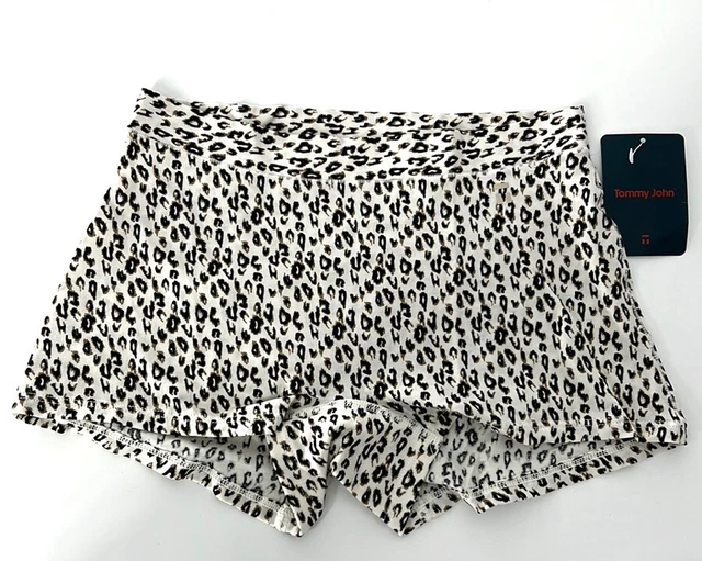 Tommy John NWT Cool Cotton Boy Shorts Panties Women’s Small Animal Print