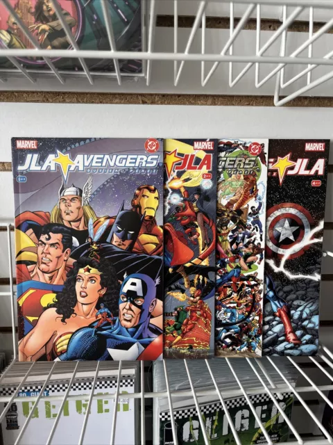 Jla Avengers 1-4 Marvel Dc Comic Set Complete George Perez Kurt Busiek 2003 Nm