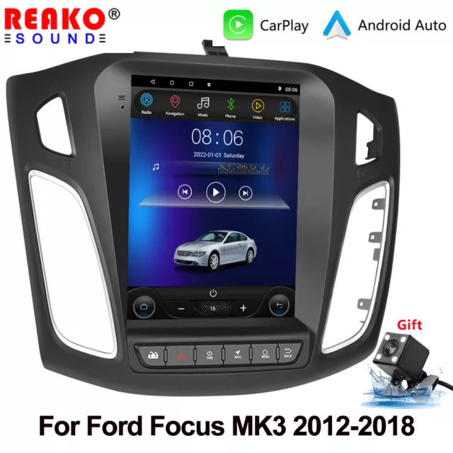 9.7''Android 13 Car Stereo Radio Carplay GPS Navi For Ford Focus MK3 2012-2018