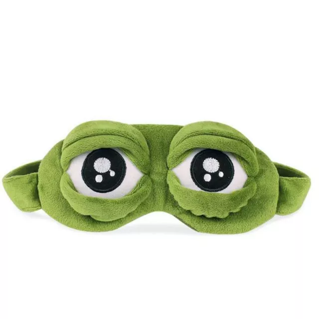 Pepe la rana triste rana 3D maschera occhi copertura sonno riposo sonno