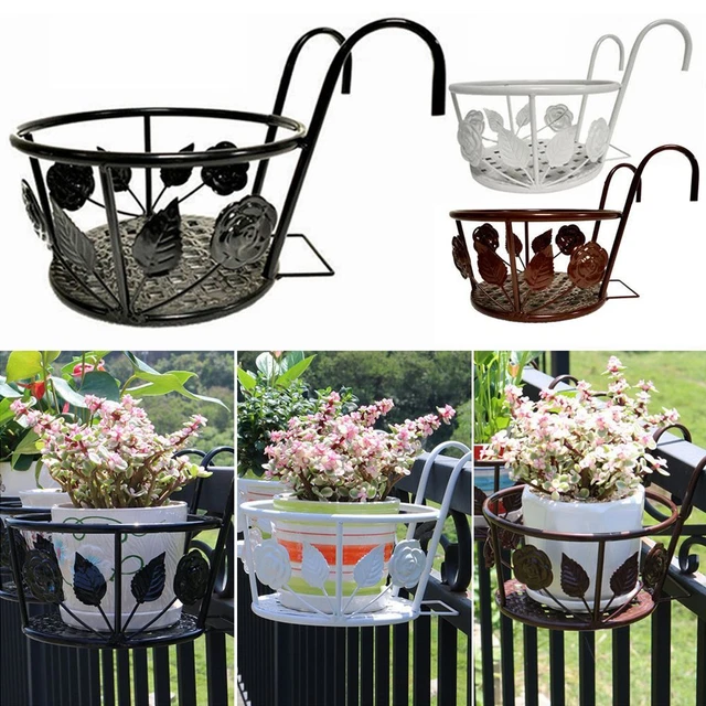 Sill de fenêtre Balcon Pot de planteur, Garde-corps Pot à fleurs suspendu,
