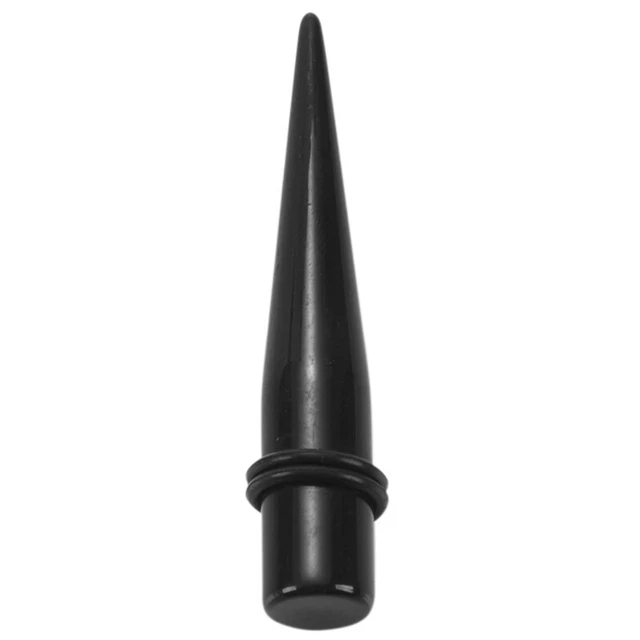 18 Stuecke Ohrkegel-Set Acryl-Trageketten (Schwarz) I3V1