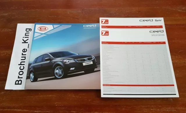 KIA Cee'd Hatchback & SW Sales Brochure Specification Guide Accessories