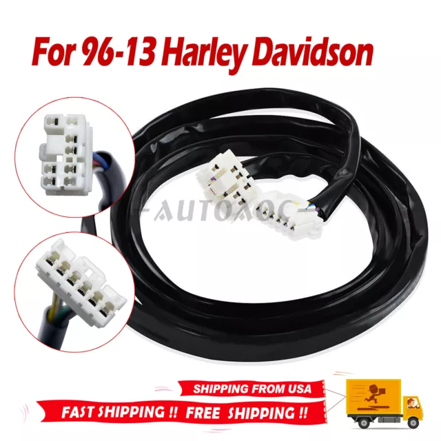 For 1996-2013 Harley Davidson Rear Plug-N-Play Taillight Fender Wiring Harness