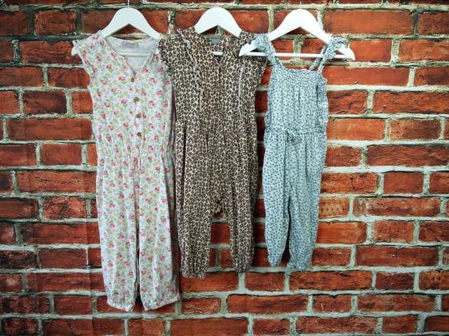 Girls Bundle 18-24 Mths Next Gap Ditsy Floral Leopard Print Jumpsuits 92Cm