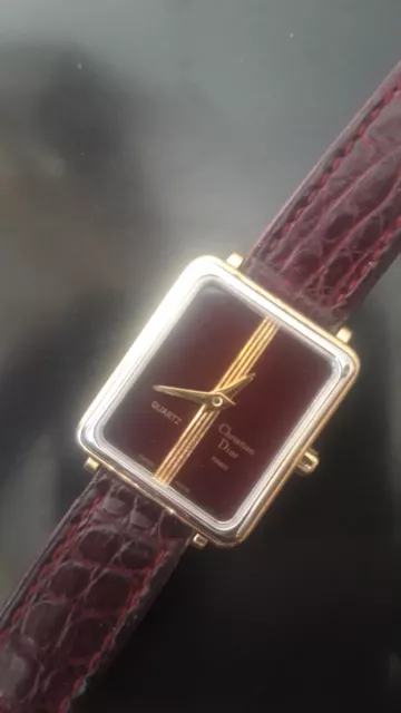 Vintage Ladies Christian Dior Watch Yellow Gold Plated G20M   Paris