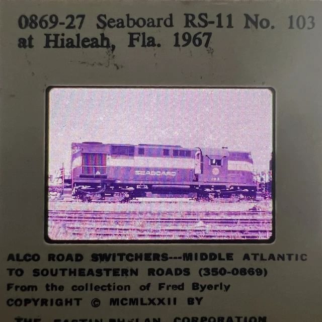 0869-27 Seaboard RS-11 No. 103 at Hialeah, Fla.1967