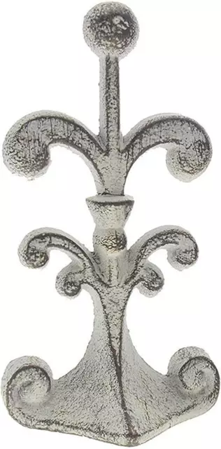 Comfify Fleur De Lis Cast Iron Door Stop | Decorative Door Stopper Wedge | with
