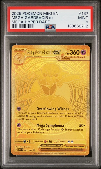 Meg Rarity 2025 POKEMON MEG En-Mega Evolution Mega Hyper Rare #187 Mega Gardevoir ...