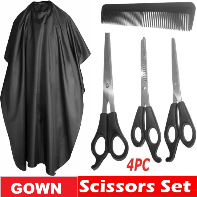 Professional Hair Cutting Barber Scissors Salon Hairdressing Gown Cape Apron Uk
