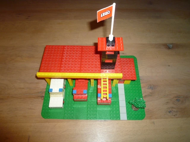lego-system-347-feuerwehr-haus-70er-70s-fire-station-ohne-bauanleitung