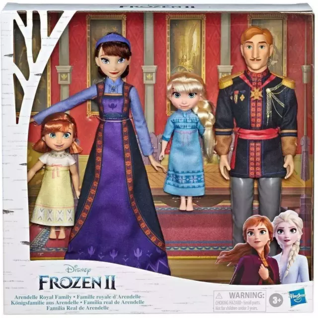 Disney Frozen 2 Arendelle Royal Family Elsa, Anna, Queen and King Doll Set