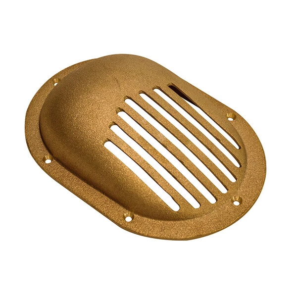 GROCO Bronze Clam Shell Style Hull Strainer w/Mount Ring f/Up To 1-1/2" Thru ...