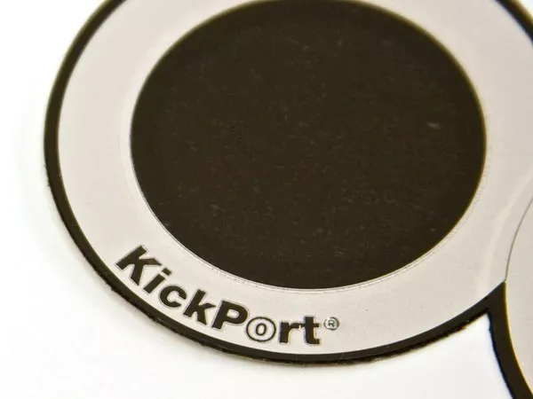 Kickport D pad double bass drum impact pad black pack of 2